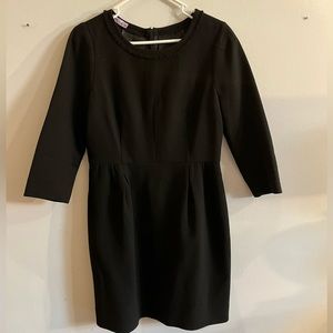 J Crew Black Wool Dress